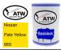 Preview: Nissan, Pale Yellow, 665: 500ml Lackdose, von ATW Autoteile West.